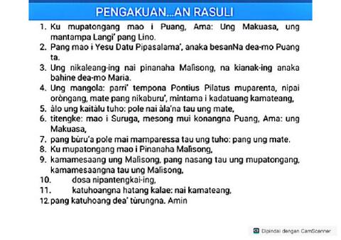 Pengakuan Imam Rasuli