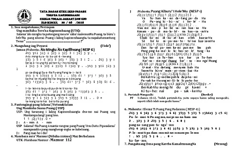 Tata Ibadah Seko Padang